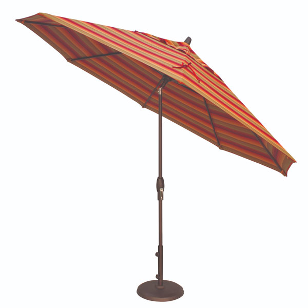 11' Auto Tilt Market Umbrella Grade A Sunbrella by Treasure Garden - Image 2
